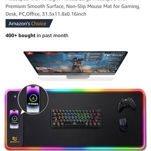RGB Gaming Mouse Pad - Black